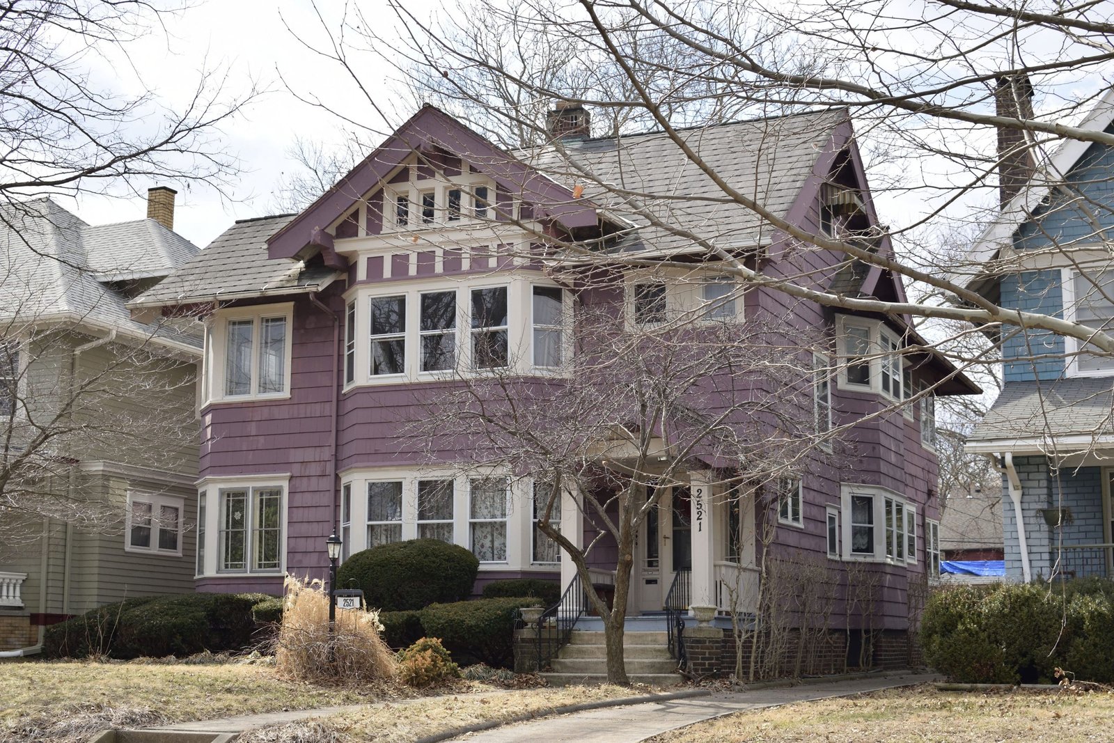 Victorian house with a covered porch